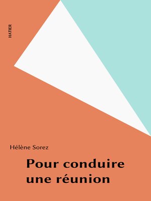 cover image of Pour conduire une réunion